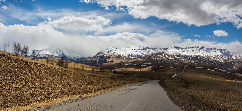 весна, горы, дорога, дороги, кавказ, панорама, пейзаж, природа, приэльбрусье, северный кавказ Приэльбрусье фото превью