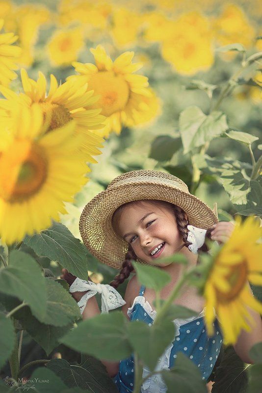 85mm, Flowers, Happy, Mariya yilmaz, Mood, Nikon d610, Smile, Summer, Village, Веселье, Девочка, Лето, Мария йылмаз, Никон д610, Подсолнухи, Смех, Солнце, Счастье Каникулы у тетушки Пегги... фото превью