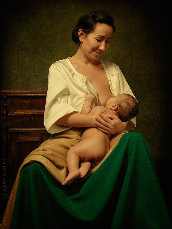 Портрет матери с ребенком фото превью