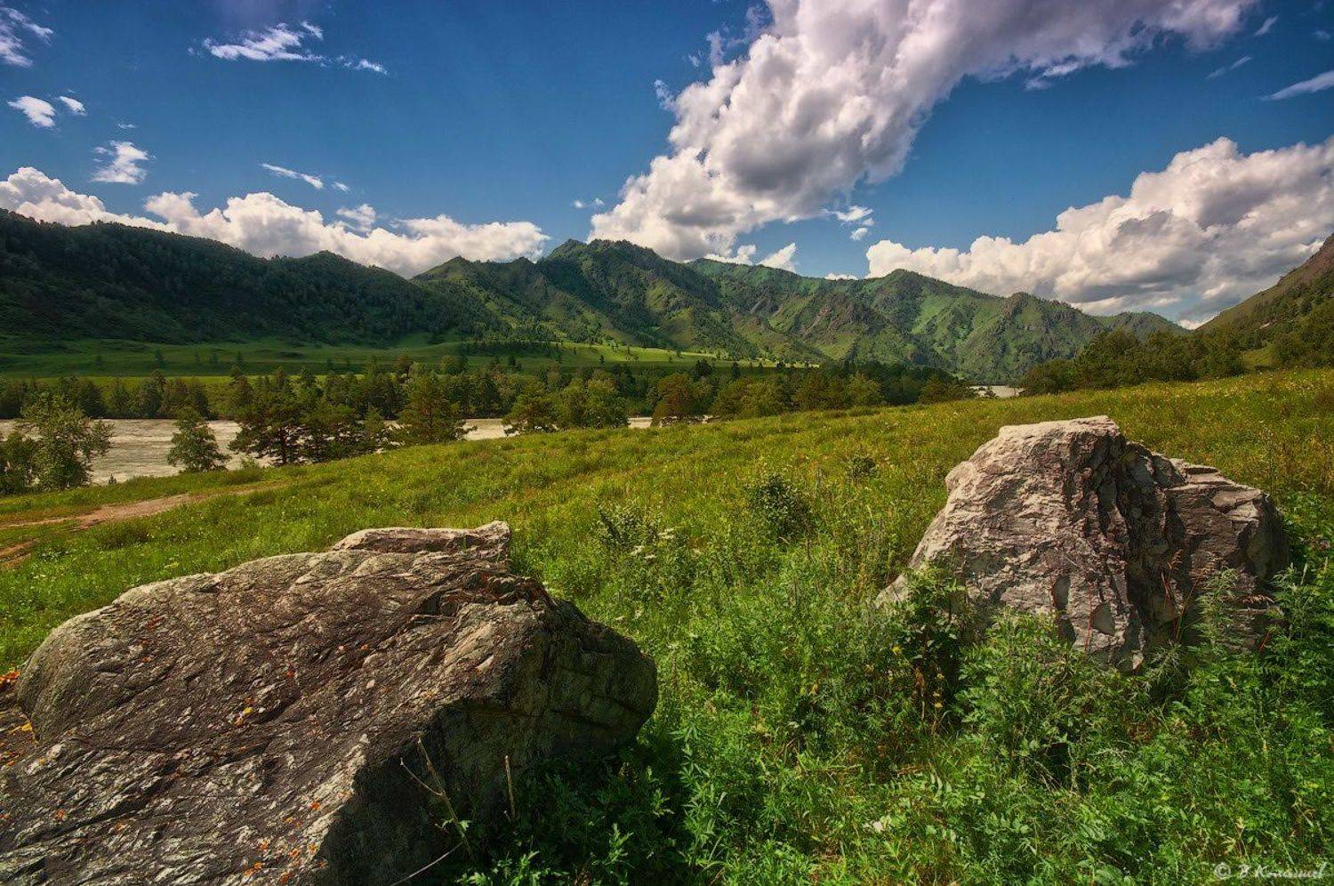Алтай, Горы, Лето, Пейзаж, Путешествия, Владимир Комышев