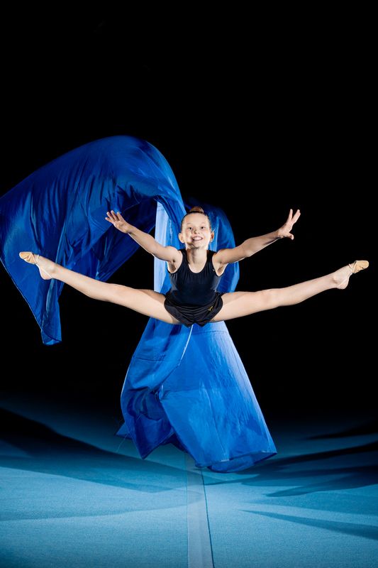 Прыжок, художественная, гимнастика  фото превью