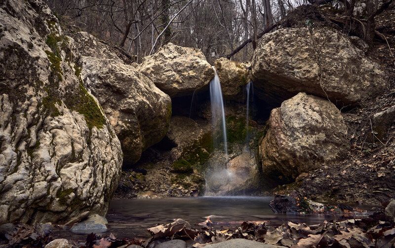 Лесная речушка фото превью