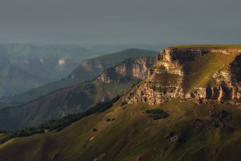 кавказ, карачаево-черкесия, кчр, бермамыт, плато бермамыт, горы, скалистый хребет Скалистый хребет фото превью