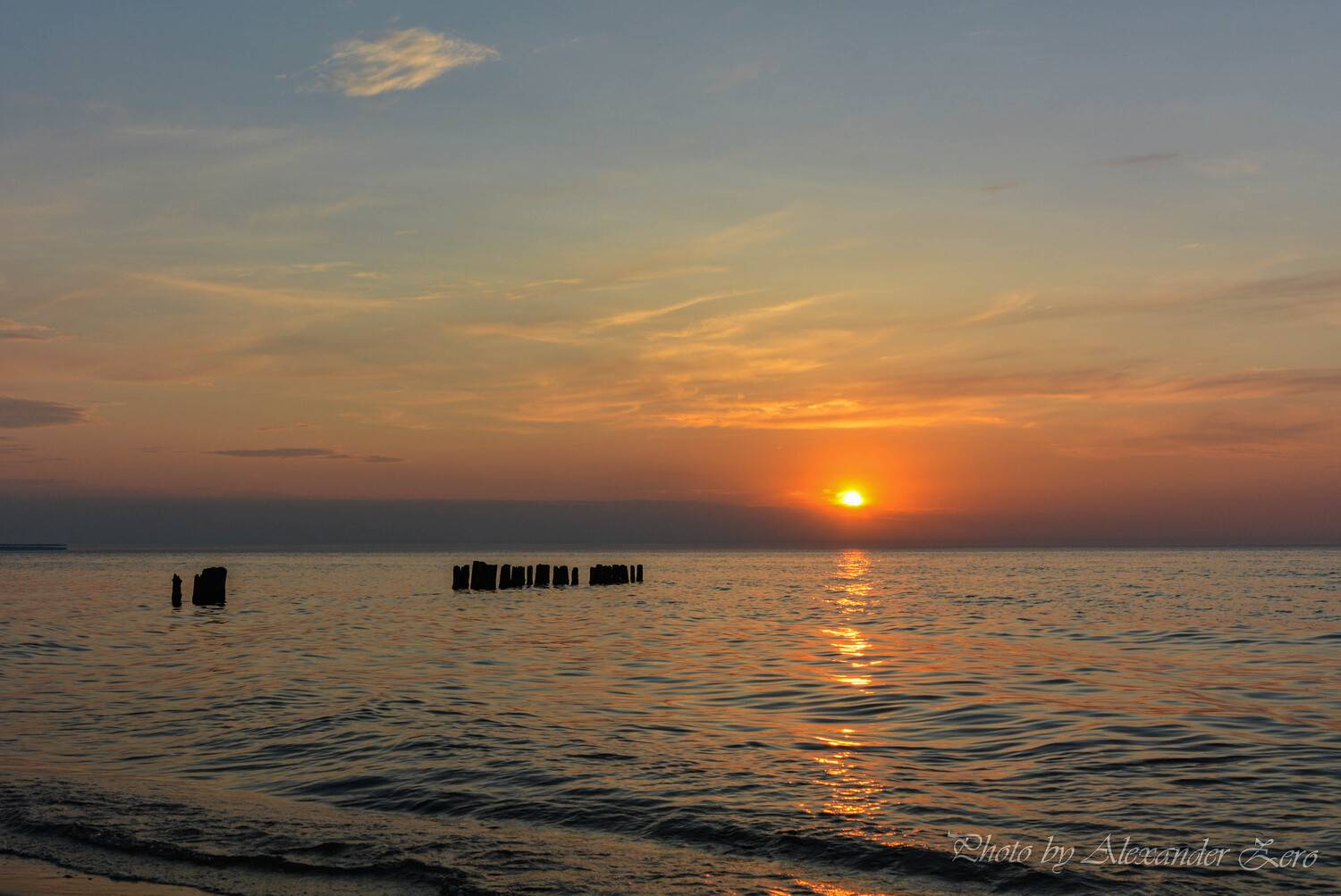 балтик, закат, Allexx