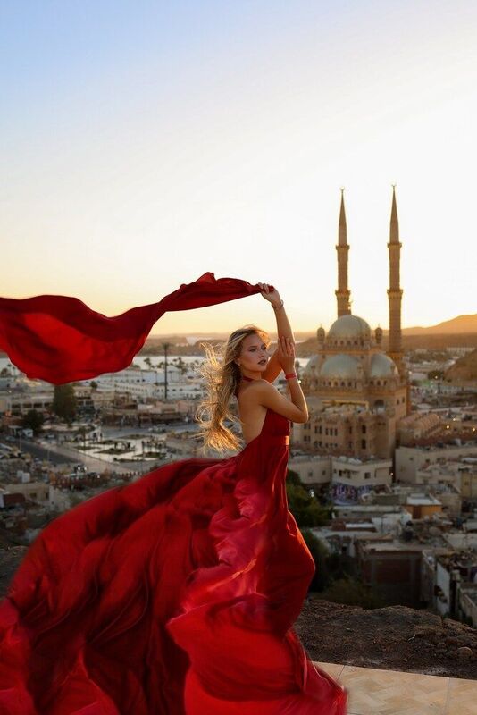 женский портрет, восточная сказк, шарм эль шейх, мечеть аль сахаба Закат в Старом городе фото превью