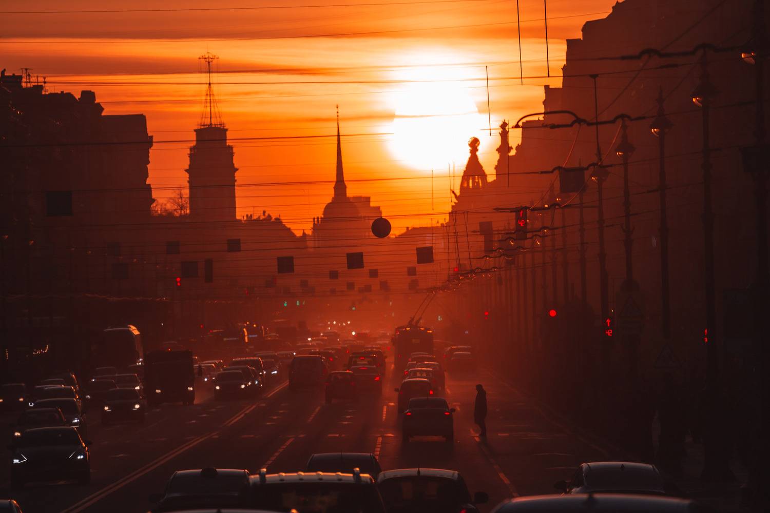 санкт-петербург, невский проспект, закат, Татьяна Кормашова