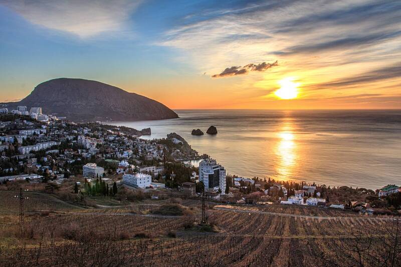 гурзуф, крым Ривьера  на рассвете фото превью