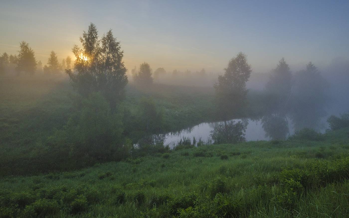лето, утро, большие, байдики, Михаил Агеев