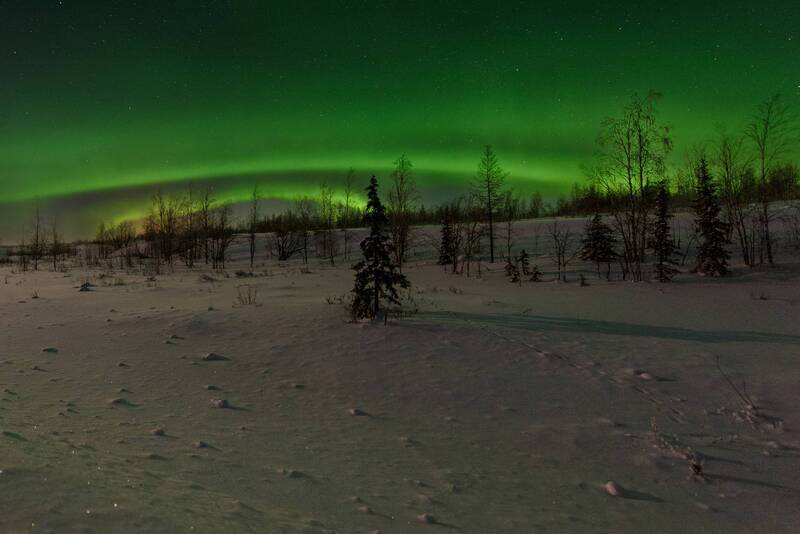 Полярное сияние фото превью
