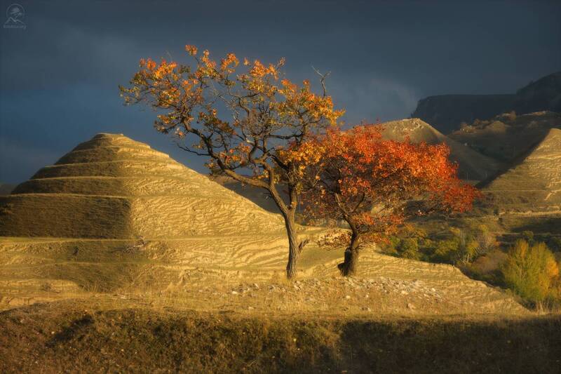 пирамиды, горный дагестан, дагестан, гунибский район Пейзажи осеннего Дагестана фото превью