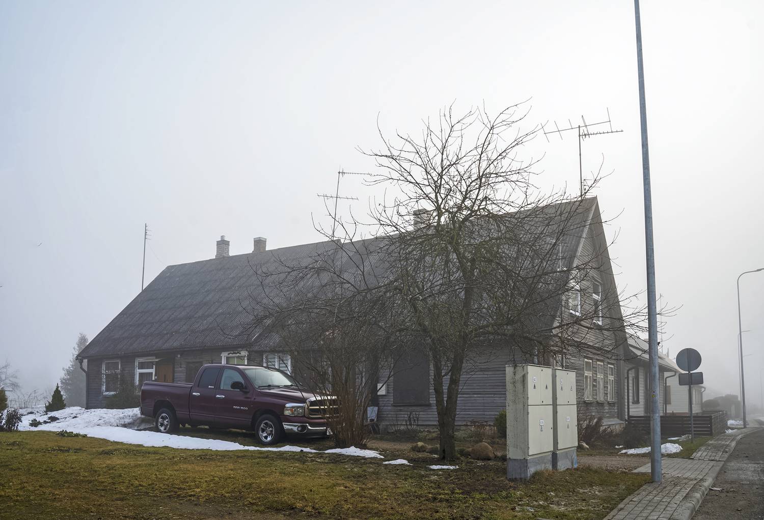 street, car, house, Eugenijus Rauduve