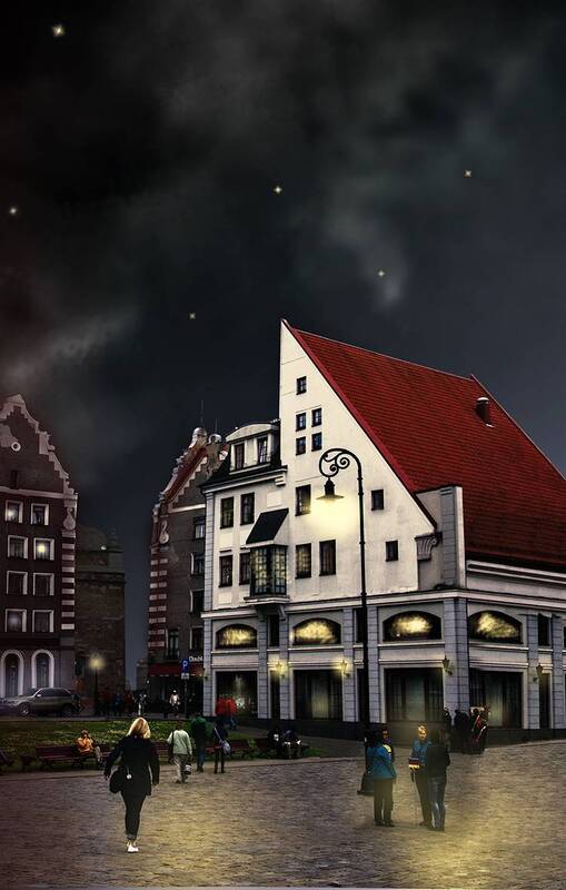 Ночная Рига фото превью