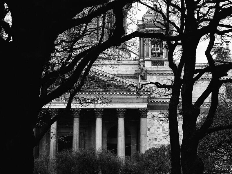 санкт петербург, пейзаж, природа, город, стрит, стрит фото, чб, черно белое, спб, фотоохота, храм, россия, фотограф, исаакиевский собор, репортаж, saint petersburg, nature, street, bw, black and white Исаакиевский Собор фото превью