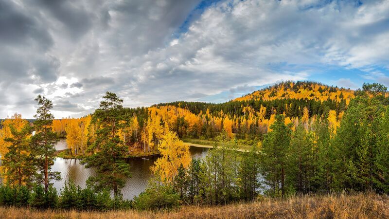 Осенний день фото превью