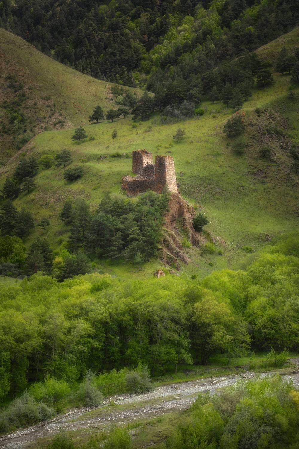 горы, башни, весна, ингушетия, Растворов Игорь