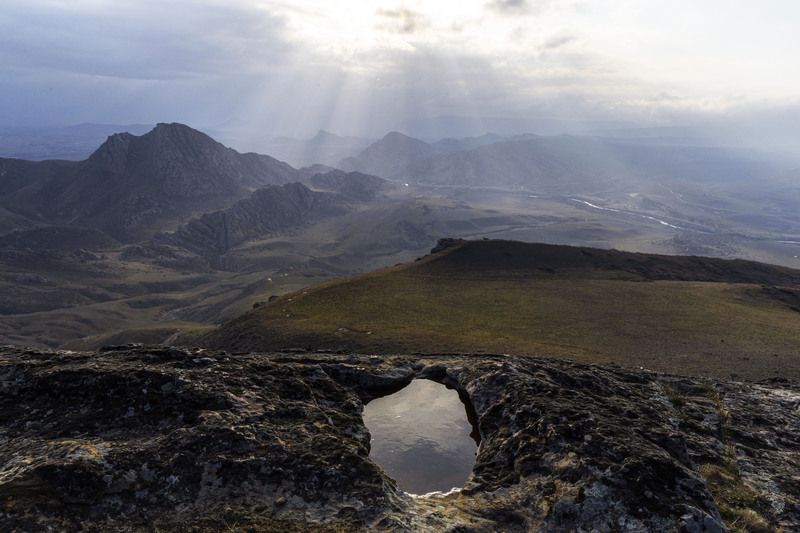 пейзаж, горы, вечер, дагестан Вечерний пейзаж.. фото превью