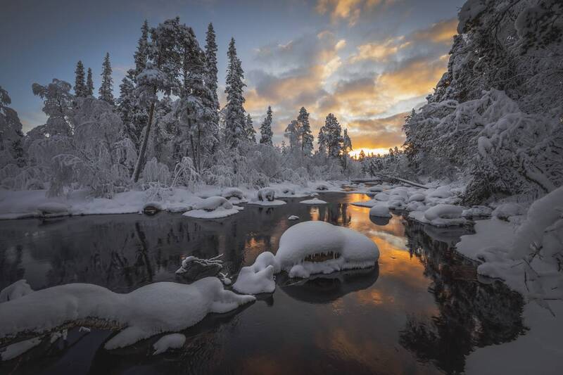 Снежный змей на Кольской речке фото превью