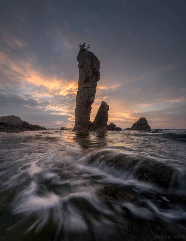 приморье, приморский край, дальний восток, лазовский заповедник, кекур самурай, бухта тачингоуза Приморье - кекур Самурай фото превью