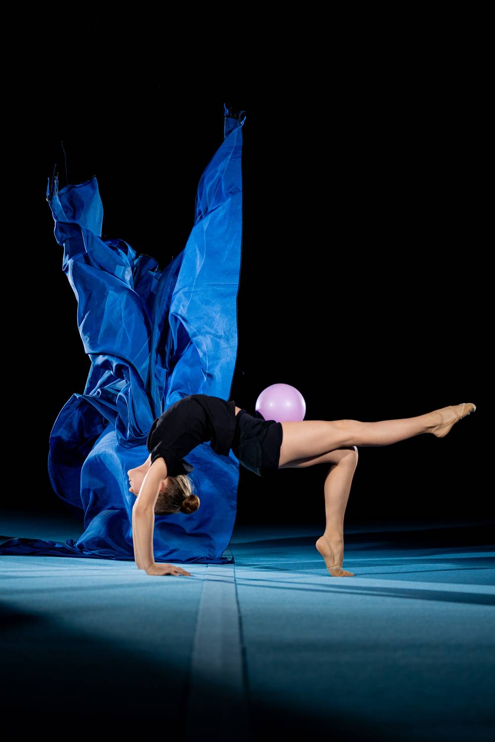 Художественная, гимнастика, с, полотнами, Кемеров Игорь