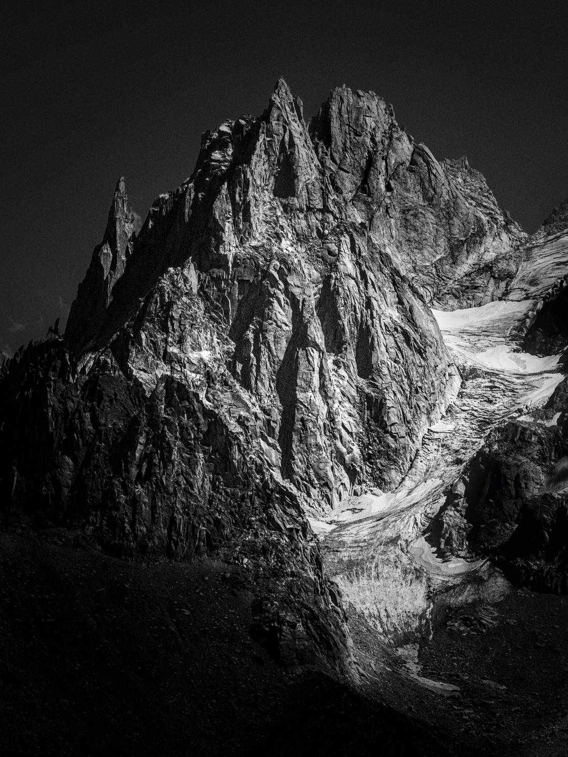 mountain, landscape, blackandwhite, peak, av peteghium