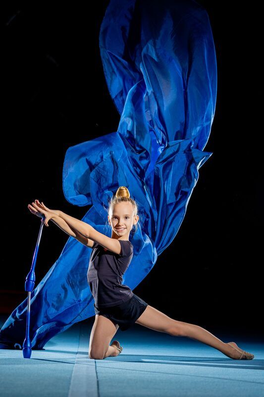 Художественная, гимнастика, с, полотнами Булава фото превью