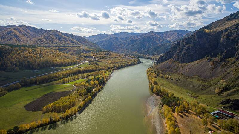 Катунь, горы, осень. фото превью