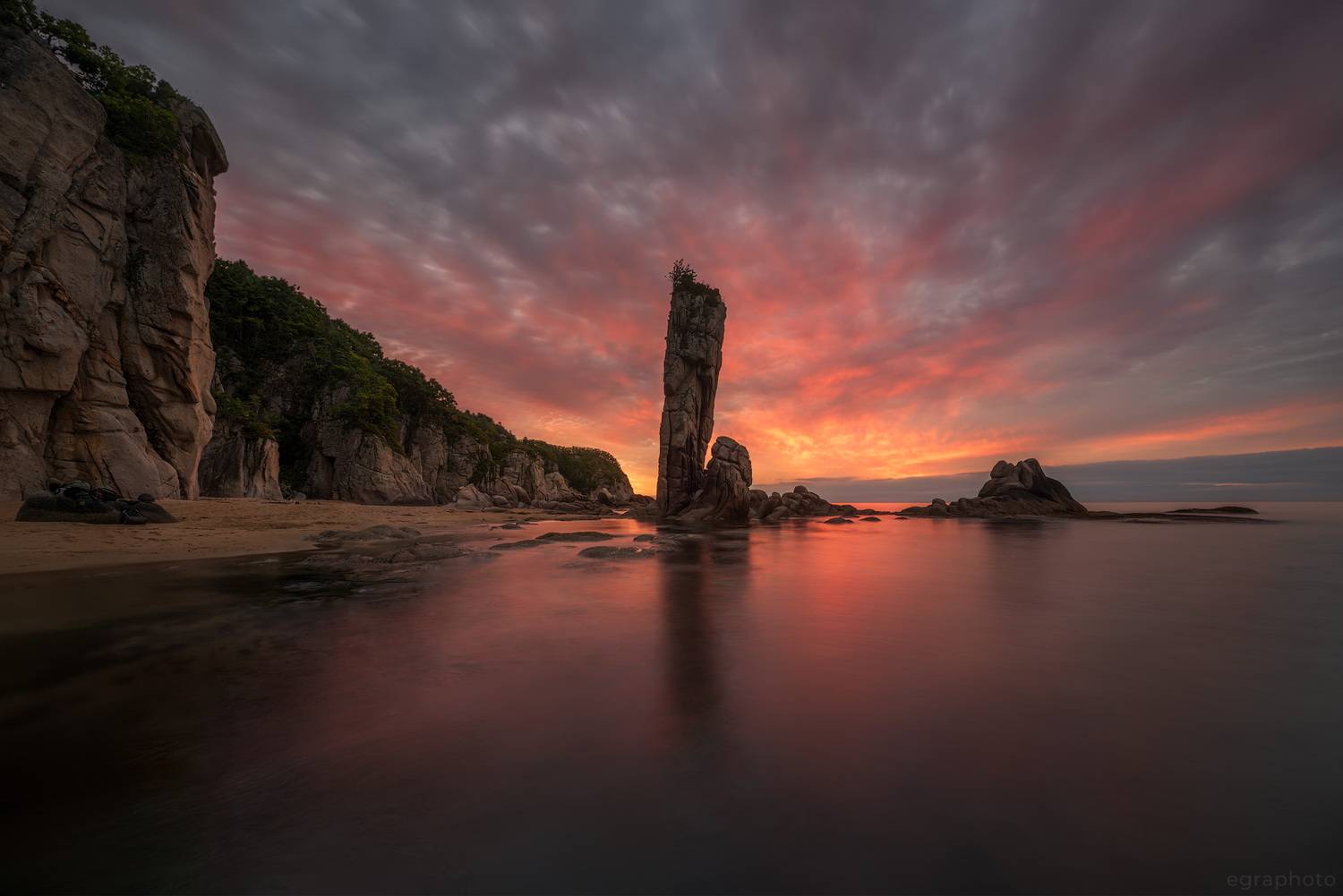 приморский край, бухта тачингоуза, кекур самурай, приморье, дальний восток, россия, японское море, лазовский заповедник, Рябенький Александр