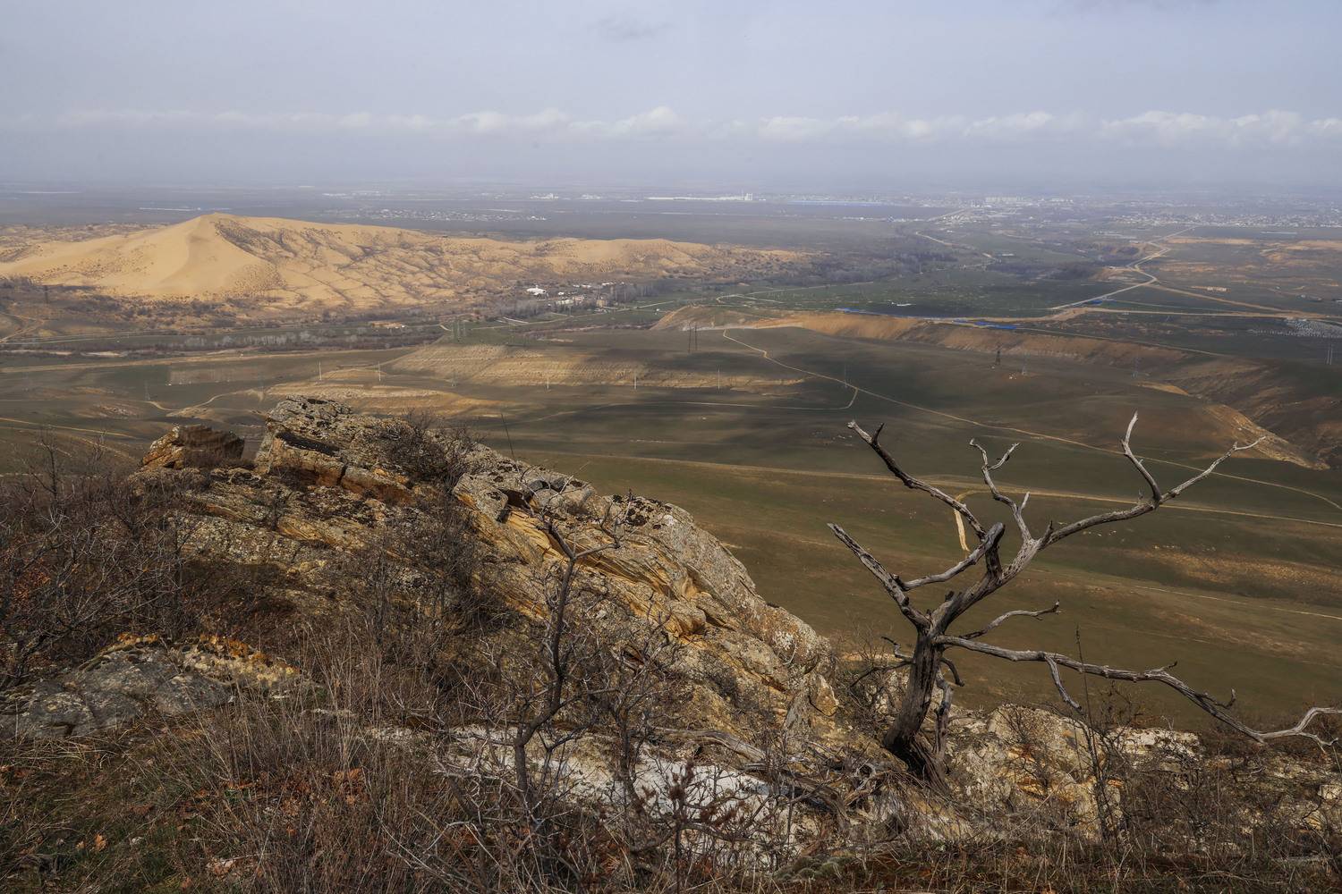 пейзаж, сары кум, жёлтые пески, песчаная гора, горы.дагестан, Magov Marat