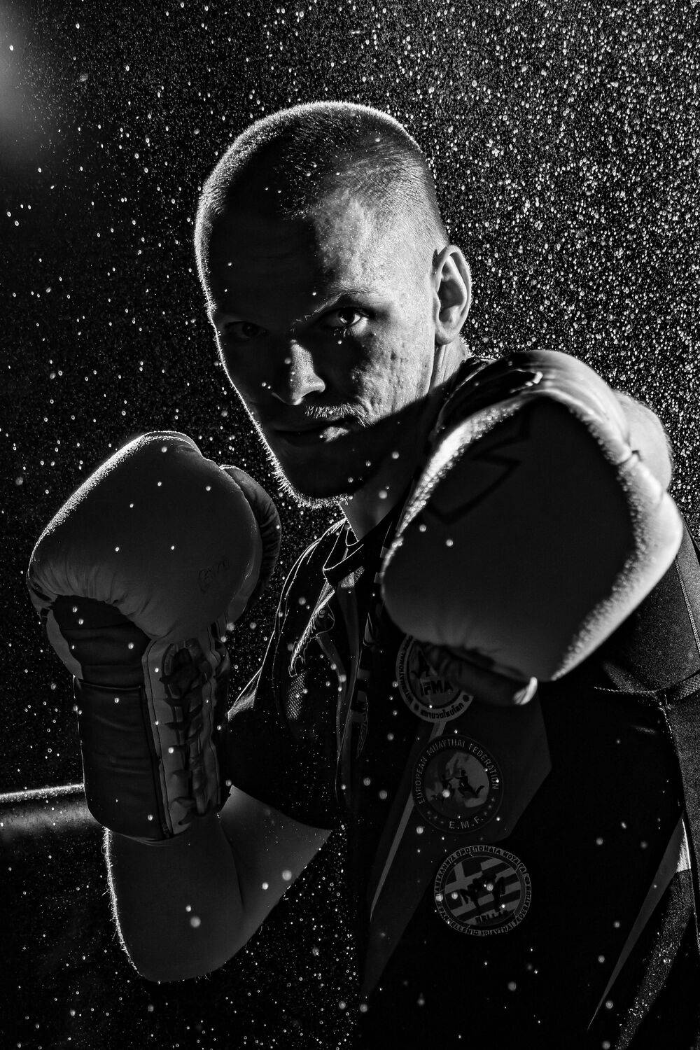 Бокс, в, условиях, дождя, Кемеров Игорь