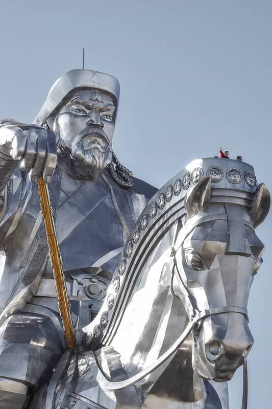 монголия, mongolia, скульптура, статуя, чингисхан, улан-батор, чингис-хан Нержавеющий хан фото превью
