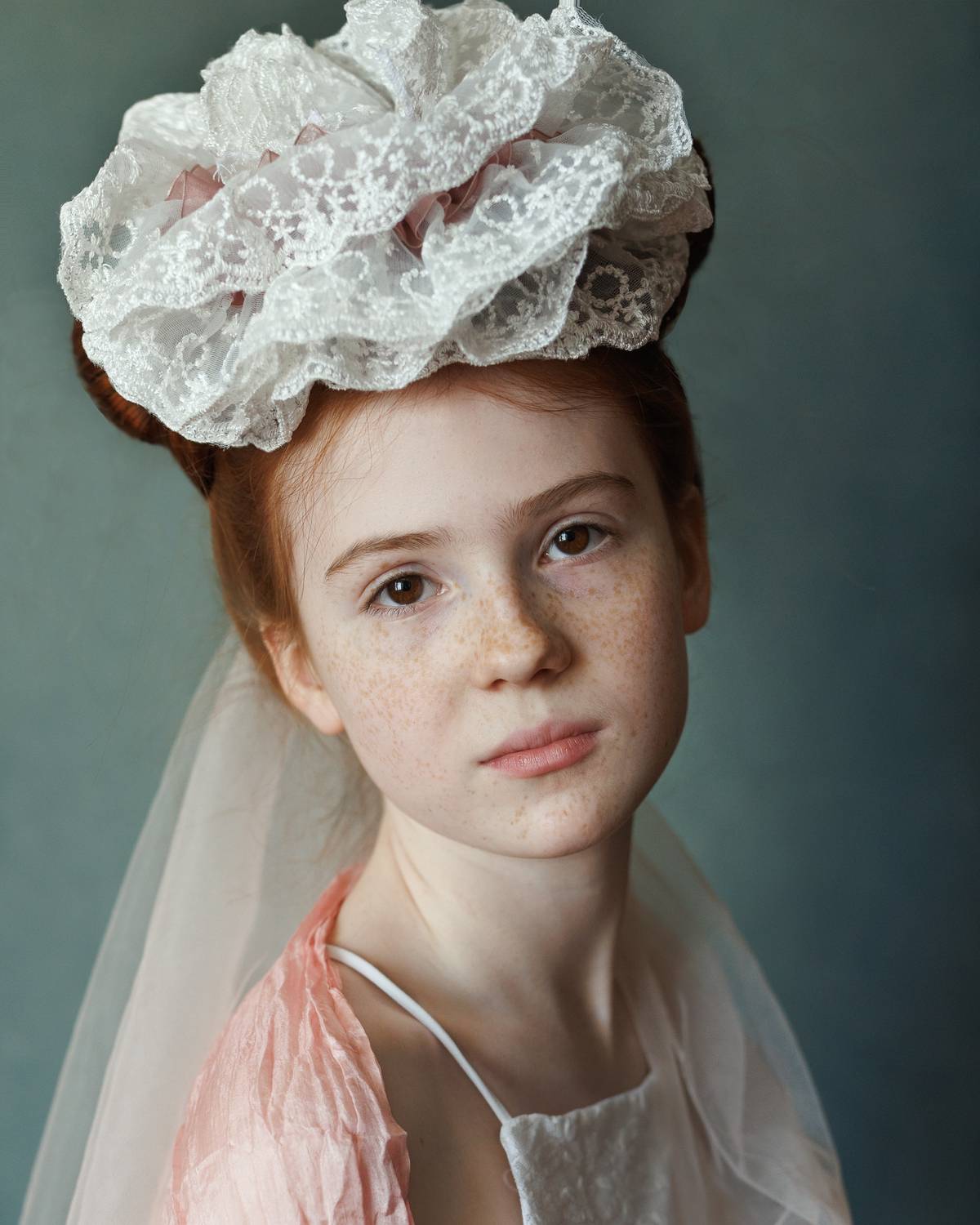 портрет, жанр, девушка, лицо, цвет, печать, ретро, рыжая, Ведмеденко Оксана