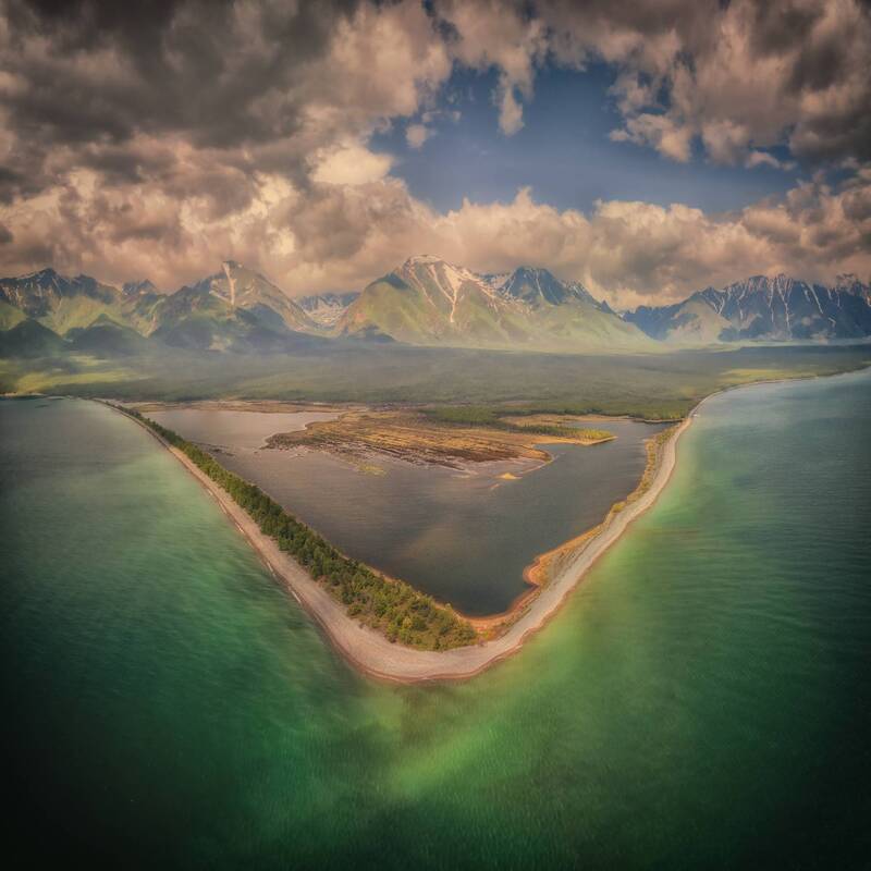 Краски дня на мысе Мужинай. Северный Байкал фото превью