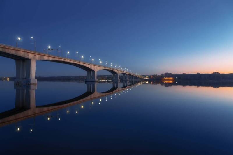 река, весна, волга, кострома, апрель, мост И придет апрель... фото превью