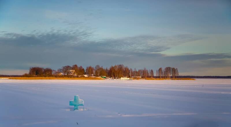 Зимним вечером фото превью