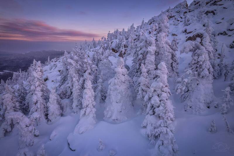 урал, таганай, митькины скалы В зимнем наряде фото превью
