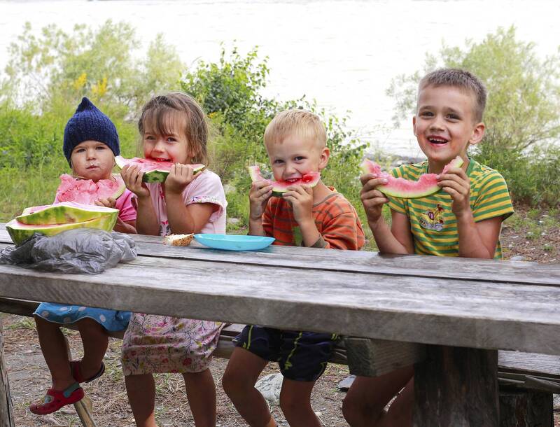 стрит/репортаж, детство, арбуз, горный, алтай, наталья_казанцева Детство фото превью