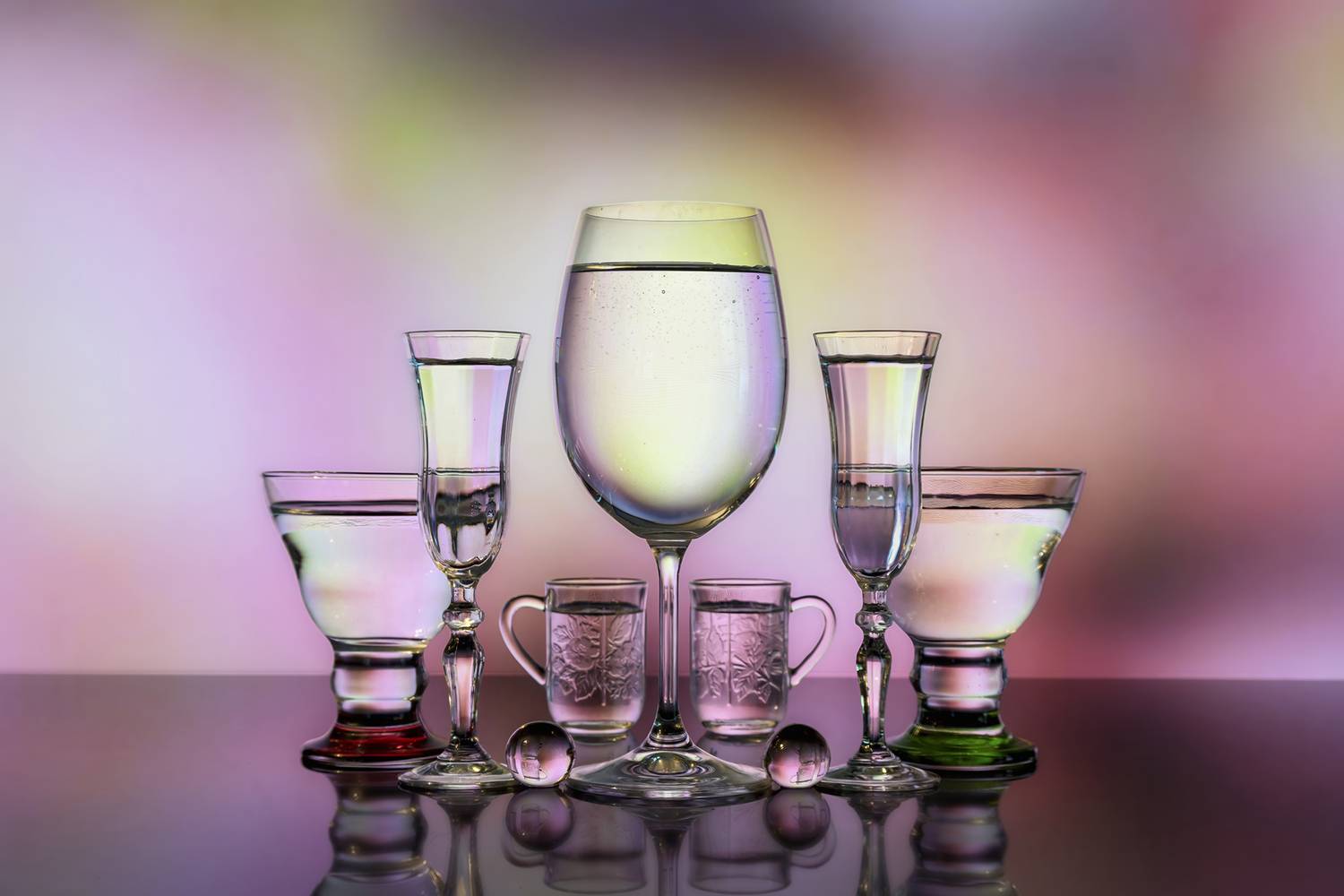 cristal, color, bodeg&oacute;n, composici&oacute;n, simetr&iacute;a, Agus
