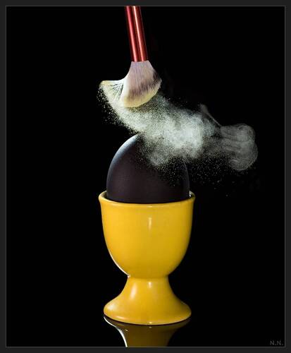 Кисточка яйцо пудра