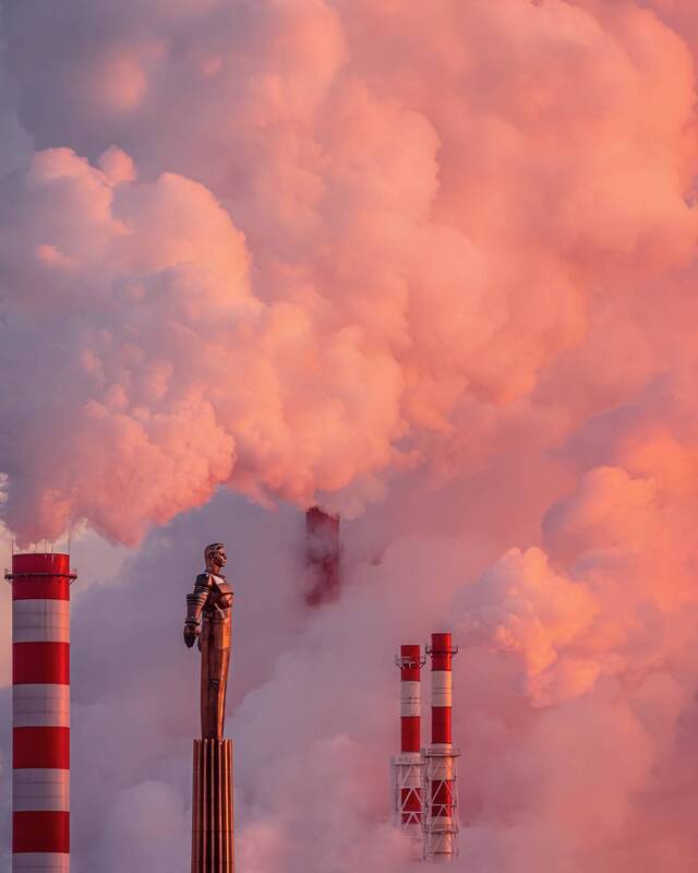 москва, памятник, гагарин, пар, moscow Памятник Юрию Гагарину на фоне пара фото превью