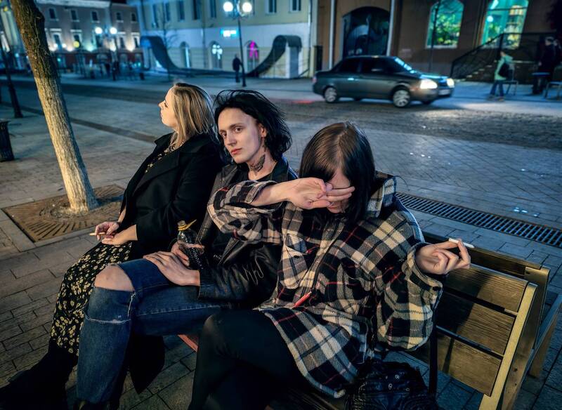 Вечерняя улица фото превью