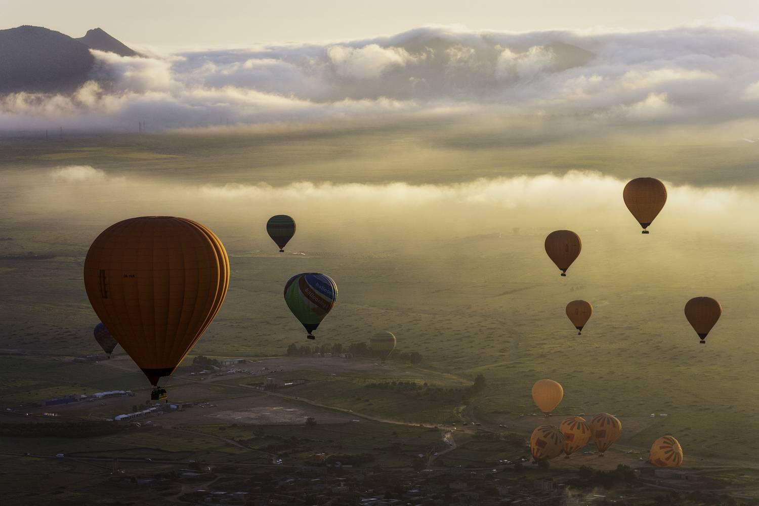 hotairballoon, sunrise, воздушный шар, рассвет, марокко, morocco, Elena Mogilevich