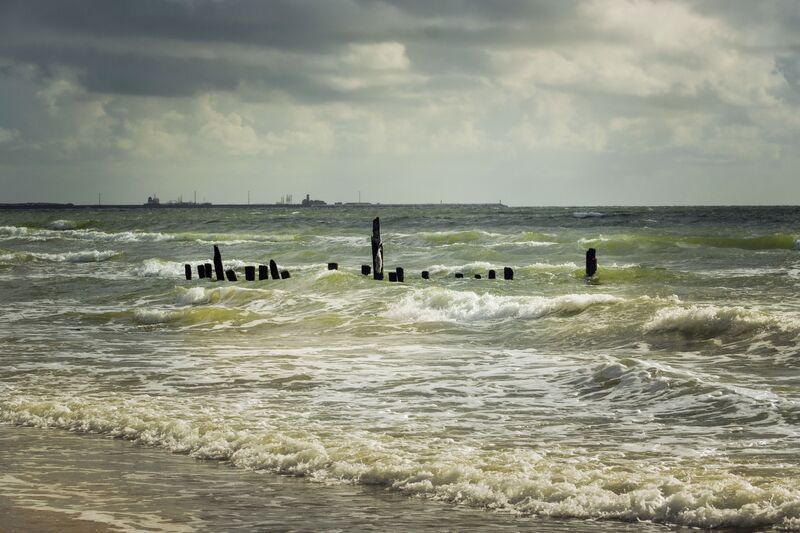 jūra, ainava, ūdens Vējainā jūra фото превью
