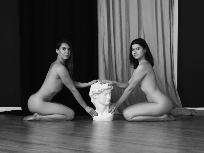 грация, изящество, ню, обнажённые, девушки, композиция 2 грации фото превью