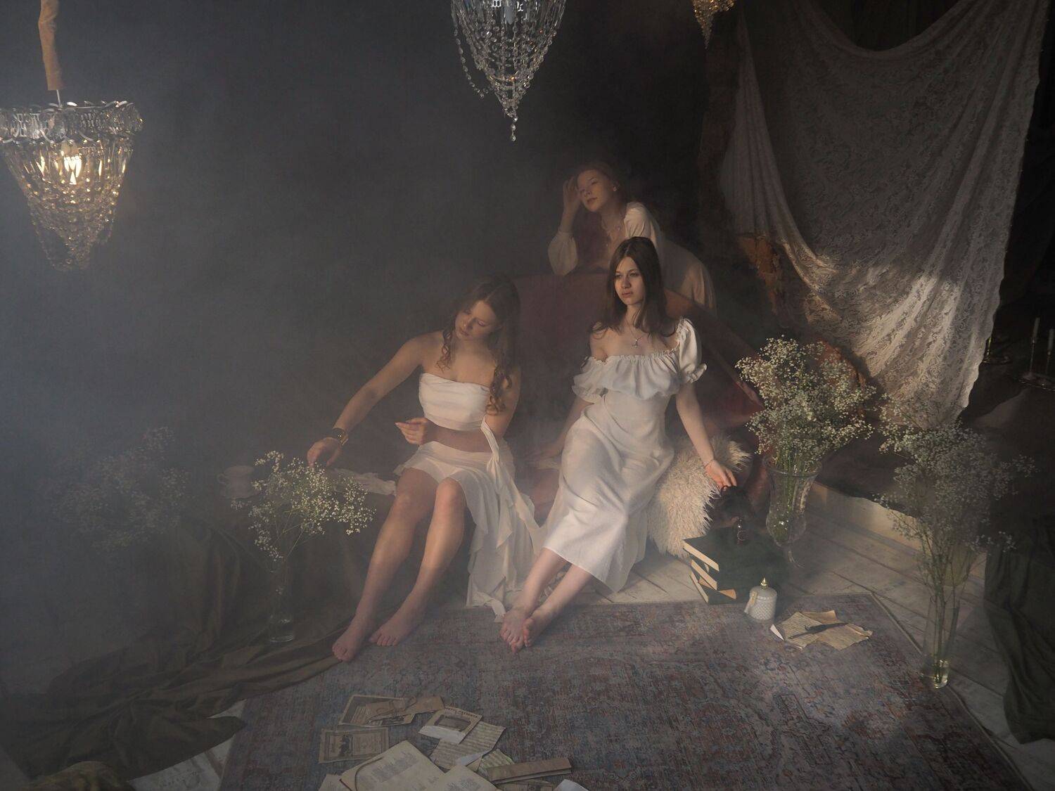 девушки, прекрасные, изящные, студийная съёмка, Вязовцев Андрей