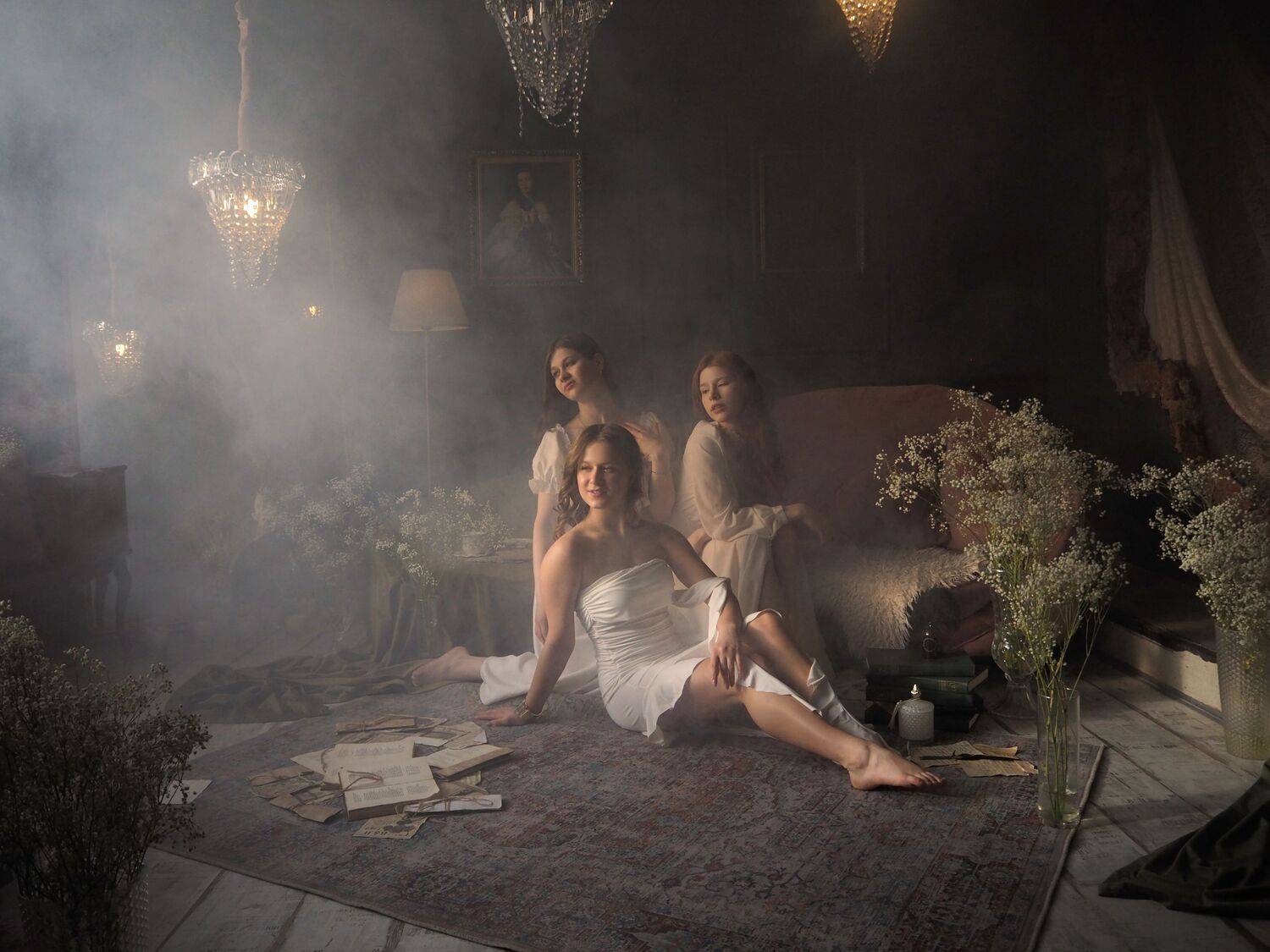 девушки, изящные, грации, студийная съёмка, Вязовцев Андрей