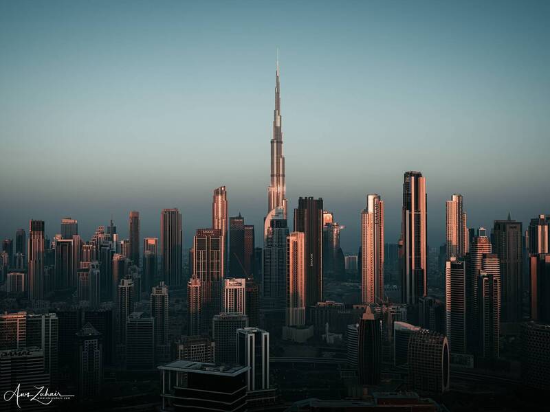 dubai, uae, travel, photography, city, cityscape, moody Dubai Skyline фото превью