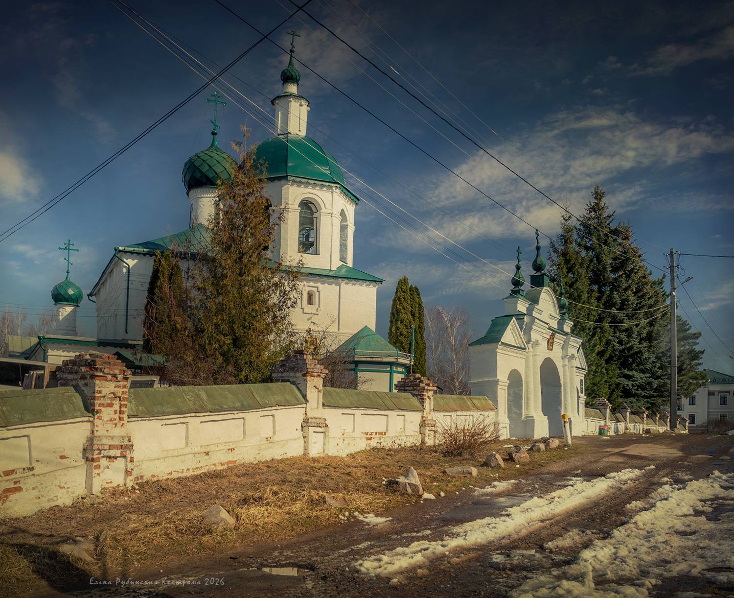 кострома, архитектура, церковь, город, улица, Елена Рубинская