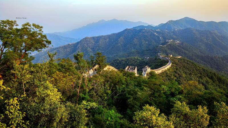 китайская, стена.  фото превью