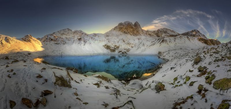 панорама, Кавказ, горы, Архыз, Карачаево-Черкесия, Софийское озеро, фото России, пейзажи России, природа России На Большом Софийском фото превью