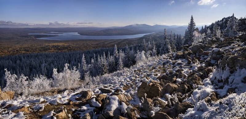 зюраткуль, южный урал, урал, осень, челябинская область Встреча осени и зимы фото превью